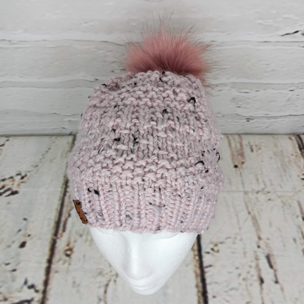 Duncan Street Designs Bulky Fernhill Hand Knit Beanie Hat - Picture 6 of 7